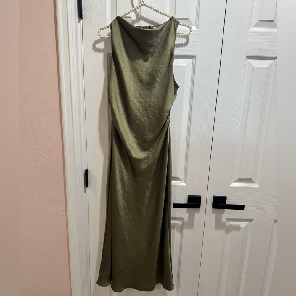 Aritzia- Wilfred Olive Green Maxi Dress